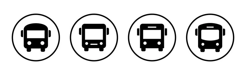 Bus icon vector illustration. bus sign and symbol. transport symbol Stock Illustration