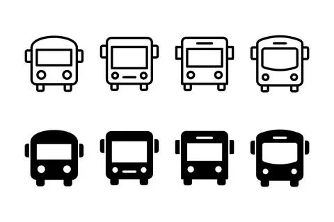 Bus icon vector illustration. bus sign and symbol. transport symbol Stock Illustration