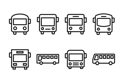 Bus icon vector illustration. bus sign and symbol. transport symbol Stock Illustration