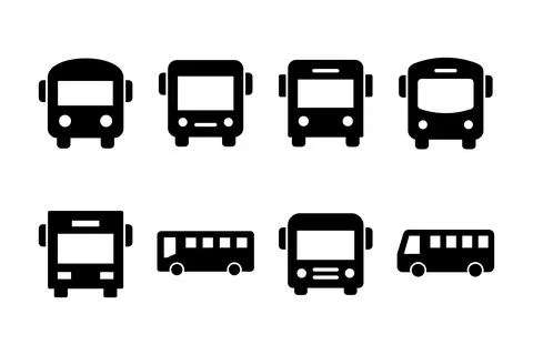 Bus icon vector illustration. bus sign and symbol. transport symbol Stock Illustration