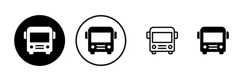 Bus icon vector illustration. bus sign and symbol. transport symbol Stock Illustration