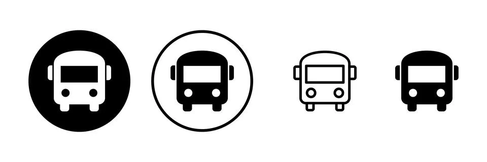 Bus icon vector illustration. bus sign and symbol. transport symbol Stock Illustration