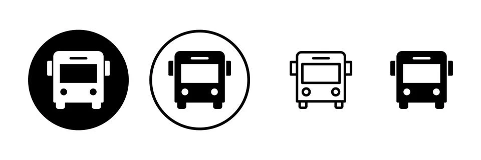 Bus icon vector illustration. bus sign and symbol. transport symbol Stock Illustration