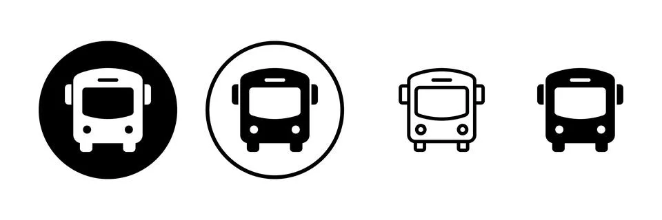 Bus icon vector illustration. bus sign and symbol. transport symbol Stock Illustration