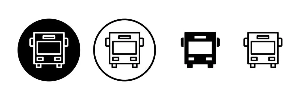 Bus icon vector illustration. bus sign and symbol. transport symbol Stock Illustration