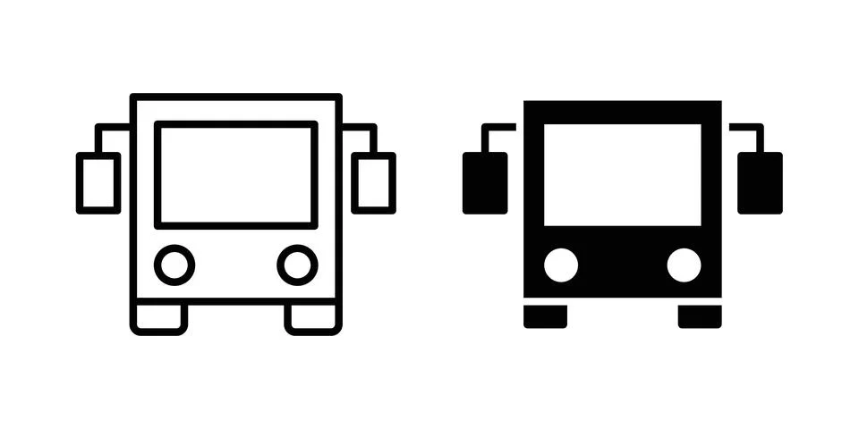 Bus icon vector symbol graphics Stock Illustration