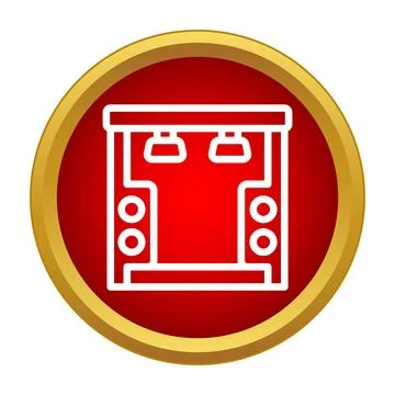 Bus interior public transport grab handles icon Stock Illustration