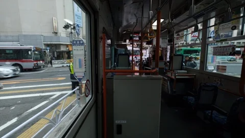 Bus Interior Shibuya Video stock 105134565