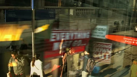 Bus journey layered with effects warm Video stock 10790524
