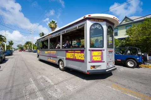 Bus in Key West Stock Photos