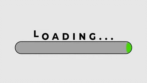 Bus loading progress bar with bouncing text animation Stock Footage 341586289