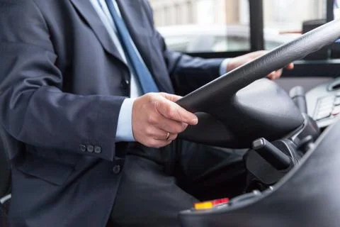 Bus or coach driver Stock Photos