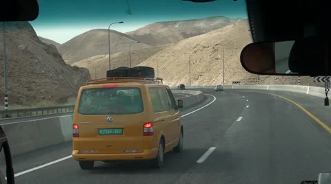 Bus with the Palestinian numbers Stock Footage 39701021