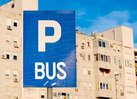 Bus parking Stock Photos