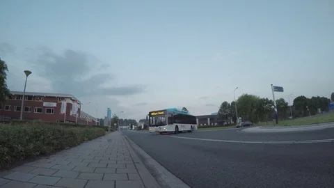 Bus passing back Video stock 83623023