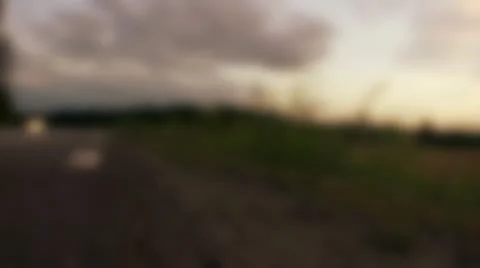 A bus passing by on the countryside Stock Footage 11285777