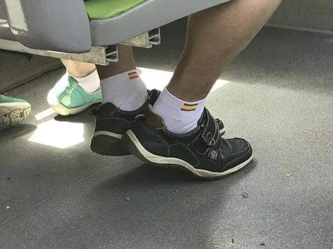 Into the bus Foto stock