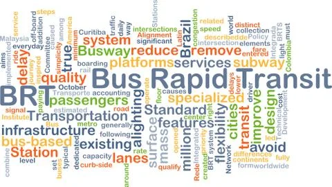 Bus rapid transit BRT background concept Stock Illustration