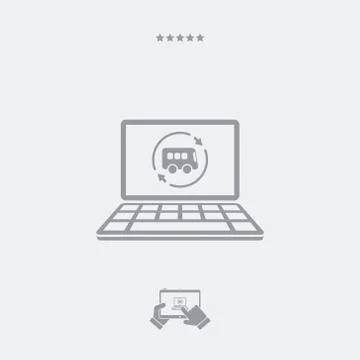 Bus renovated services icon Stock Illustration
