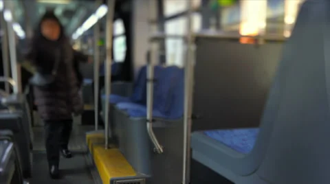 Bus Ride Tilt Shift Stock Footage 31897783