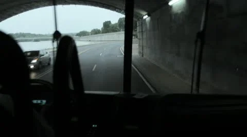 Bus Ride Time Lapse Stock Footage 9058775