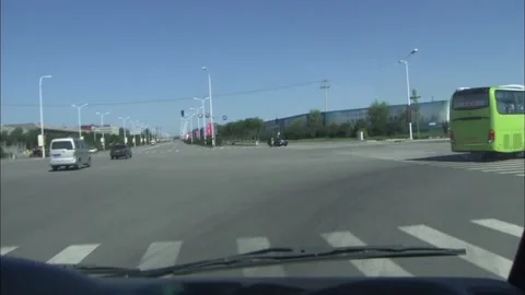 The bus on the road Stock Footage 235279937