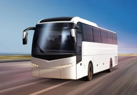 Bus on road Stock Photos