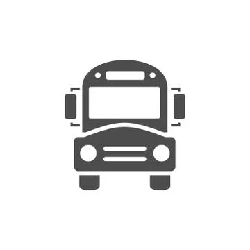 Bus school icon on a white background Stock Illustration