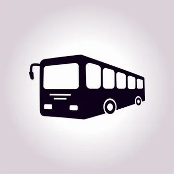 Bus sign icon Stock Illustration