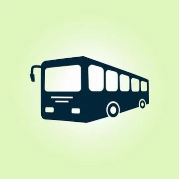 Bus sign icon Illustrazione stock