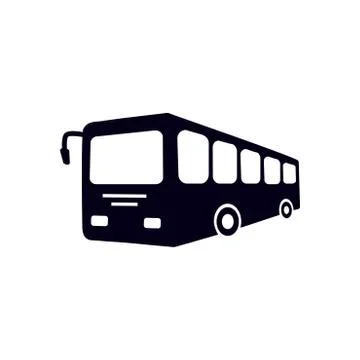 Bus sign icon Illustrazione stock