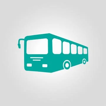 Bus sign icon Illustrazione stock
