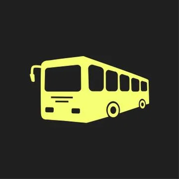 Bus sign icon. Stock Illustration