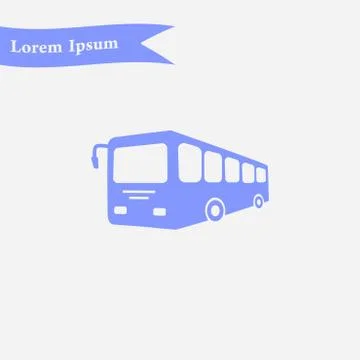 Bus sign icon. Illustrazione stock