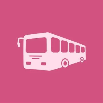 Bus sign icon. Illustrazione stock