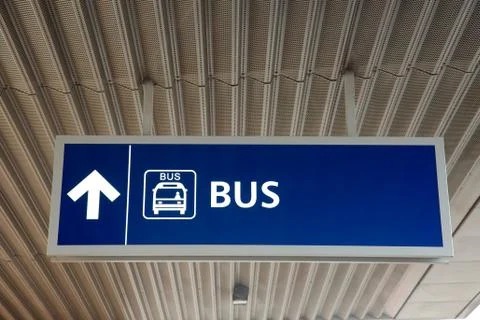 Bus sign Stock Photos