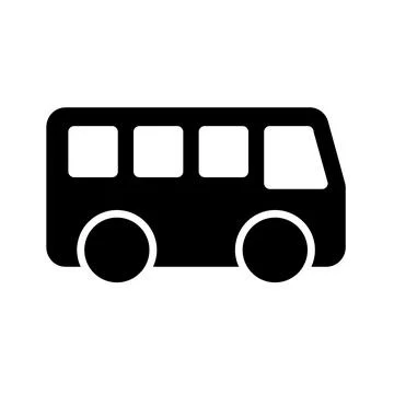 Bus silhouette icon. Coach. Vector. Stock Illustration