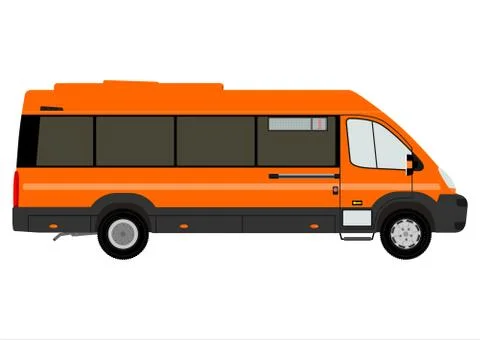 Bus silhouette Stock Illustration