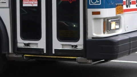 Bus slow motion Stock Footage 113898751