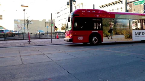 Bus slowmo1 Stock Footage 219887379