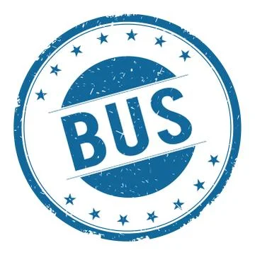 BUS stamp sign Illustrazione stock
