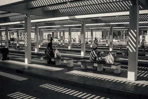 Bus Stand  Foto stock