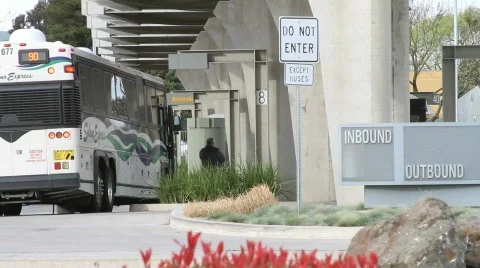 Bus Station 2 Video stock 647258