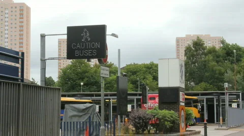 Bus station 3 Stockbeeldmateriaal 859472