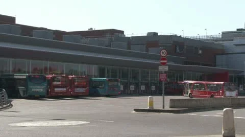 Bus Station Stock Footage 11154552