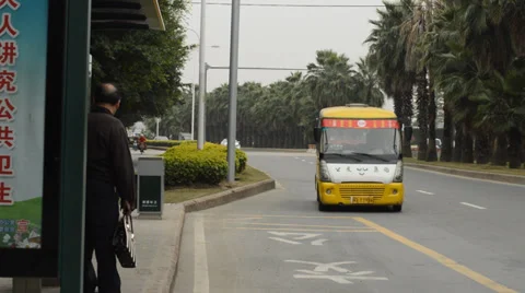 Bus Station Stock Footage 35595354