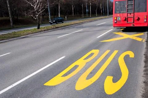 Bus station Stock Photos