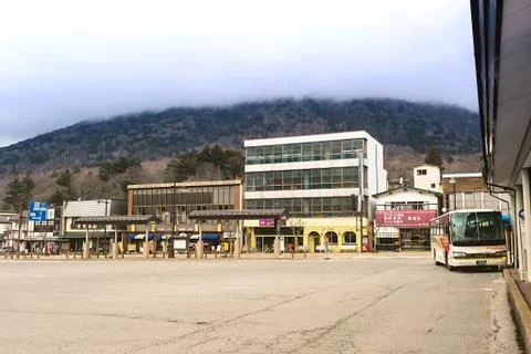 Bus station Stock Photos