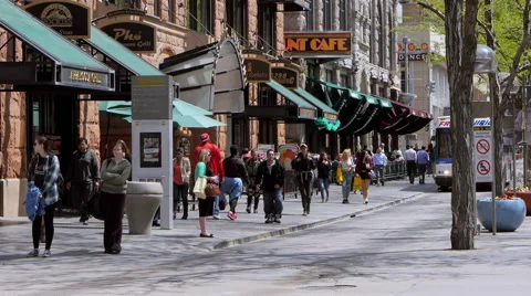 Bus stop downtown Denver Stock-Footage 53287974
