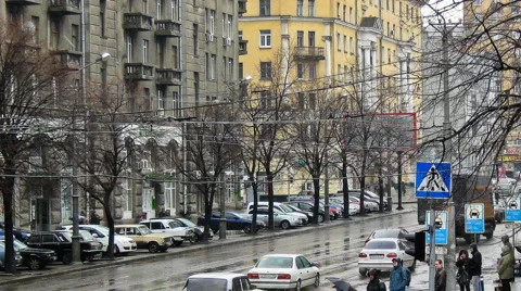 Bus stop Stock Footage 3142428